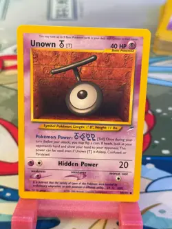Unown [T] 88/105 Common Neo Destiny Pokemon Card - Image 1
