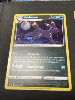 Pokemon TCG Sword & Shield Umbreon SWSH129 Black Star Promo Cosmos Holo NM/M - Image 1