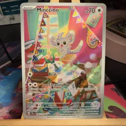 Minccino 182/162 Temporal Forces Illustration Rare Full Art Pokemon TCG MINT - Image 1