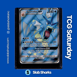 2017 POKEMON SUN & MOON CRIMSON INVASION #101/111 GYARADOS GX ULTRA RARE - Image 1
