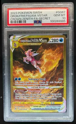 2023 Pokemon SWSH Origin Forme Palkia VST Galarian Gallery #GG67/GG70 PSA 10 - Image 1