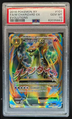 2016 Pokemon XY Evolutions M Charizard EX #101/108 PSA 10 - Image 1
