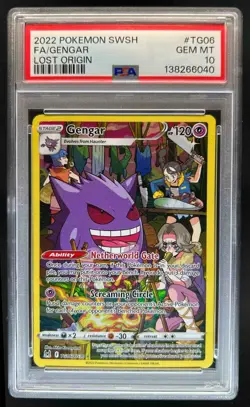 2022 Pokemon SWSH Lost Origin Gengar Trainer Gallery #TG06/TG30 PSA 10 - Image 1