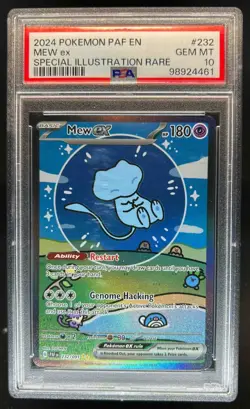 2024 Pokemon Paldean Fates Mew ex #232/091 PSA 10 - Image 1