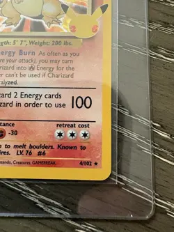 Pokemon TCG Celebrations Charizard 4/102 Classic Collection Holo - Image 5