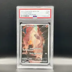 Pokemon Charmander 168/165 Illustration Rare Holo Scarlet & Violet PSA 9 2023 - Image 1