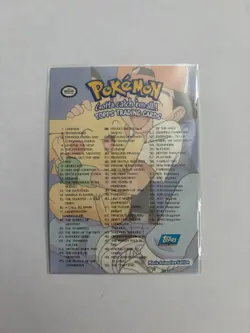 1999 Topps Pokemon Movie Animation Edition Checklist Holo Blue Logo - Image 2