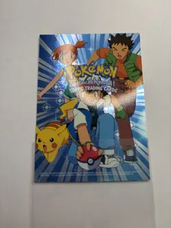 1999 Topps Pokemon Movie Animation Edition Checklist Holo Blue Logo - Image 3