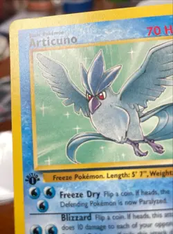 Articuno 17/62 - 1st Edition Fossil Set Non Holo Rare Pokemon TCG - LP 🔥 - Image 2
