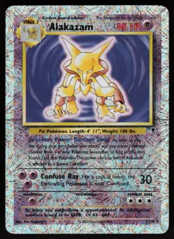 Alakazam 1/110 Rare Legendary Collection Reverse Holo Pokemon - Image 1