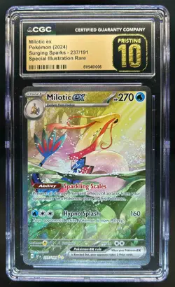 2024 Pokemon Surging Sparks Milotic Ex #237/191 CGC 10 Pristine - Image 1