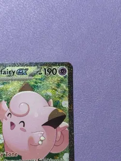 TCG Pokemon English Lillie's Clefairy ex 184/159 Sv09: Journey Together Holo - Image 4