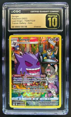 2022 Pokemon SWSH Lost Origin Gengar Trainer Gallery #TG06/TG30 CGC 10 Pristine - Image 1