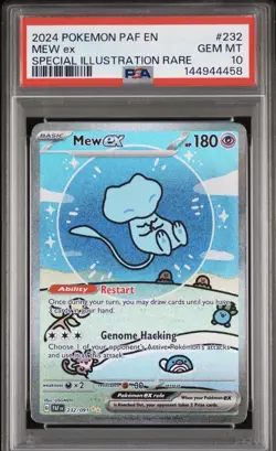 Pokemon Mew EX Bubble Mew PSA 10 Gem Mint 232/091 Sir SV Paldean Fates 2024 - Image 1