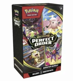 Pokemon TCG: Mega Evolution-Perfect Order Booster Bundle (6 Packs) Pre-Order - Image 1