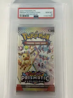 PSA 10 Gem Mint Prismatic Evolutions Eevee & Sylveon Pokemon Graded Booster Pack - Image 1