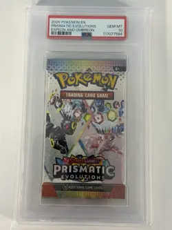 PSA 10 Prismatic Evolutions Espeon & Umbreon Pokemon Graded Booster Foil Pack - Image 1