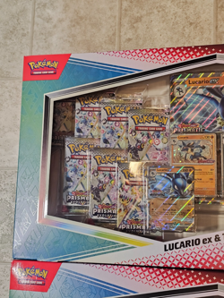 LOT OF 2 Pokemon Prismatic Evolutions Lucario & Tyranitar ex Premium Collection - Image 2