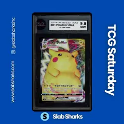 2020 POKEMON SWSH ELECTRIC TACKLE JP #031/100 PIKACHU VMAX KSA 9.5 - Image 1