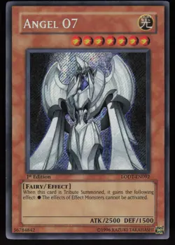 Angel O7 LODT-EN092 Secret Rare Light of Destruction 1st Edition Yu-Gi-Oh - Image 1