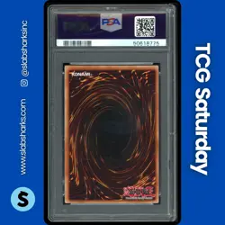 2010-17 YU-GI-OH! #120 RIGHT LEG THE FORBIDDEN ONE LOB REPRINT PSA 9 - Image 2