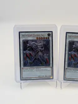 3x Yu-Gi-Oh-Archfiend Zombie-Skull-BLLR-EN058-1st Edition-Foil N/M+ - Image 2