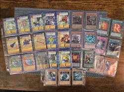 Vintage 1999 Digimon & 1996 Yugioh Binder Pages Movie Promos Holos Rares Commons - Image 1