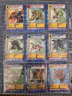 Vintage 1999 Digimon & 1996 Yugioh Binder Pages Movie Promos Holos Rares Commons - Image 5