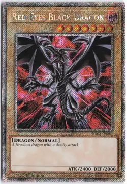 Yugioh - Red-Eyes Black Dragon (Platinum Secret Rare) RA03-EN081 1st Edition - Q - Image 1