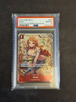PSA 10 NAMI – 2023 CELEBRATION PACK #007 – ONE PIECE CHAMPIONSHIP PROMO – GEM MI - Image 1