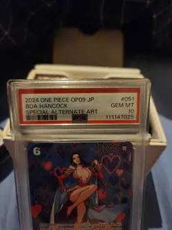 Carte PSA10 One Piece OP09 OP07-051 Boa Hancock SR SP Parallele - Image 3