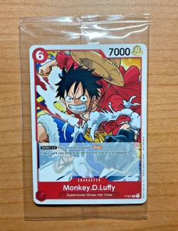 Alt-Art Monkey D. Luffy Super Pre-Release Promo P-001 One Piece Card Game Sealed - Image 1