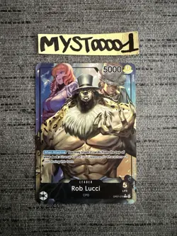 Carte One Piece Rob Lucci OP07-079 Leader Alternate Art English Card - Image 1