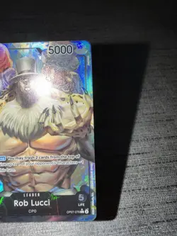 Carte One Piece Rob Lucci OP07-079 Leader Alternate Art English Card - Image 5