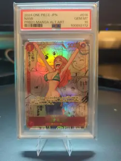 PSA 10 Nami Manga Alternate Art PRB01-016 One Piece Japanese 2024 GEM MINT Ships - Image 1