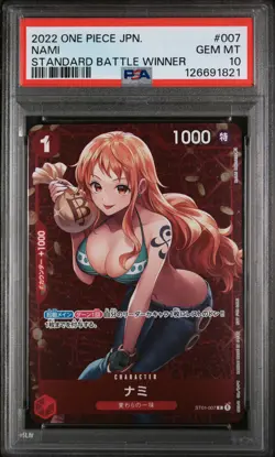 PSA 10 - Nami - ST01 007 Promo - Japanese - One Piece - Standard Battle Winner - Image 1