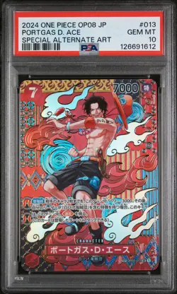PSA 10 - Portgas D. Ace - OP02 013 AA SP - Japanese One Piece - Two Legends OP08 - Image 1