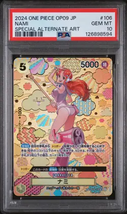 PSA 10 - Nami - OP08 106 AA SP OP09 Japanese One Piece Emperors in the New World - Image 1
