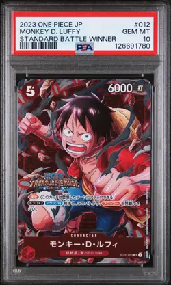 PSA 10 - Monkey D. Luffy - ST01 012 Promo Japanese - Standard Battle Winner 2023 - Image 1