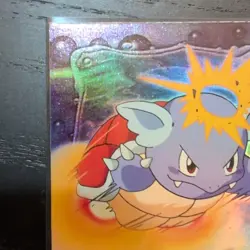 Wartortle E8 Rainbow Foil - Topps Series - Pokemon Card Black Logo - Image 3