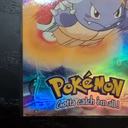 Wartortle E8 Rainbow Foil - Topps Series - Pokemon Card Black Logo - Image 5