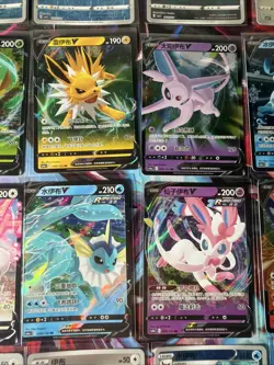 Pokemon 16 Card Lot nm V Eevee Jolteon Sylveon Flareon HOLO Rare Hits Only F26 - Image 2