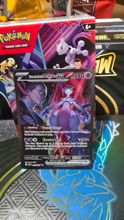 Pokemon Card TCG: Team Rockets Mewtwo EX SIR 231/182 Destined Rivals - NM - Image 1
