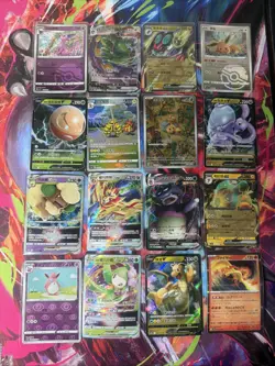 Pokemon 16 Card Lot nm V Max Mega Amazing Ex HOLO Rare Hits Only F58 - Image 1