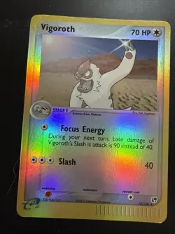 Pokemon Vigoroth 52/100 EX Sandstorm 2003 Reverse Holo Card - Image 1