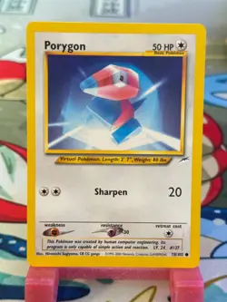 Porygon 78/105 - Neo Destiny - VINTAGE WOTC Pokemon CARD - NM/M - Image 1