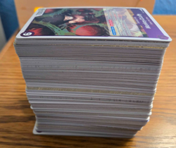 One Piece 200 Cards Holographic Rares Foil Lot Mixed Cards Near Mint ENGLISH OP - Image 1
