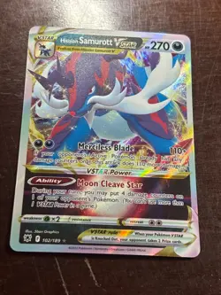 Hisuian Samurott VSTAR 102/189 Ultra Rare Pokemon Card – Full Art Silver Star Ho - Image 1