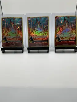 One Piece Fire Fist OP03-018 English Alternate Art Lot- 3 Cards - Image 1