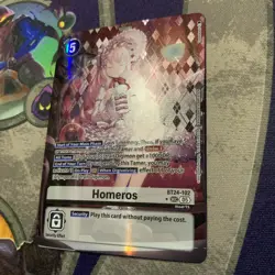 Homeros Alternate Art SEC BT24-102 NM Digimon Card Game Time Stranger - Image 2